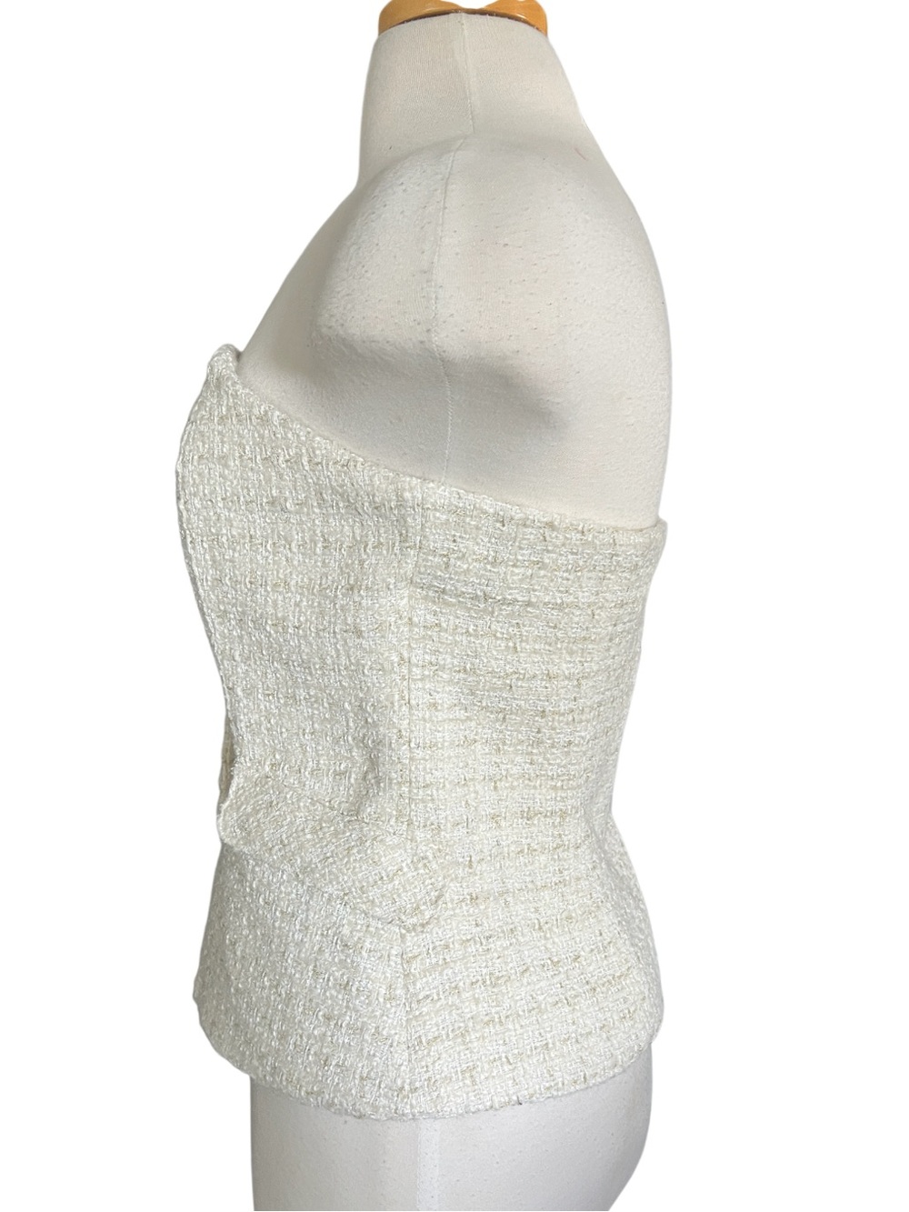 White House Black Market Tweed Bustier Size 14 NWOT - Picture 7 of 13